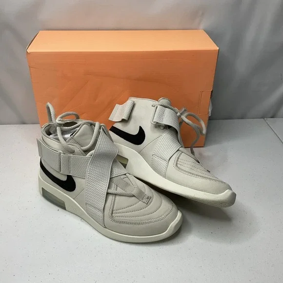 Nike Air x Fear Of God 1 Raid Light Bone Sneakers Shoes AT8087-001 Men Sz 5‎